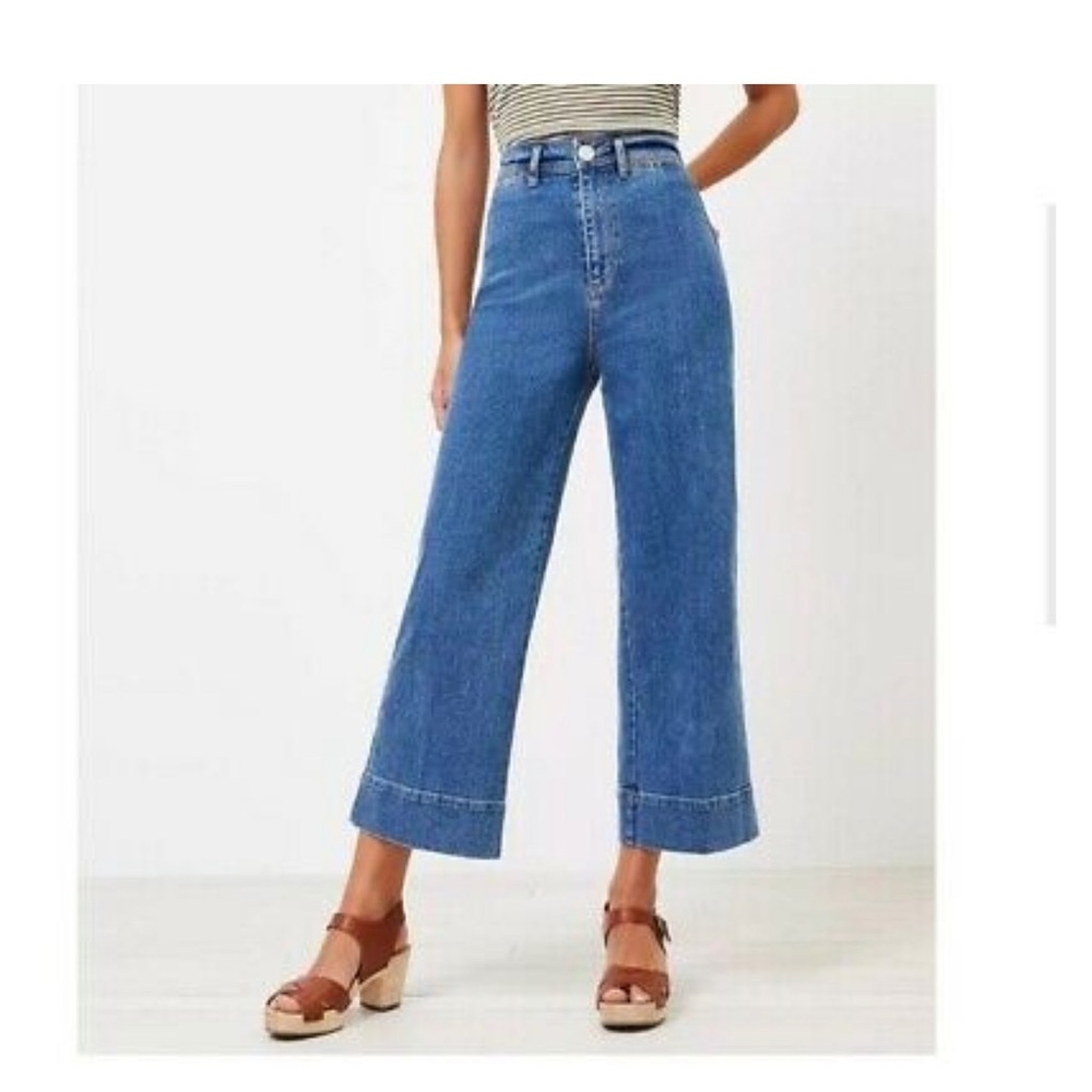Loft high waist wide leg jeans size 4 27